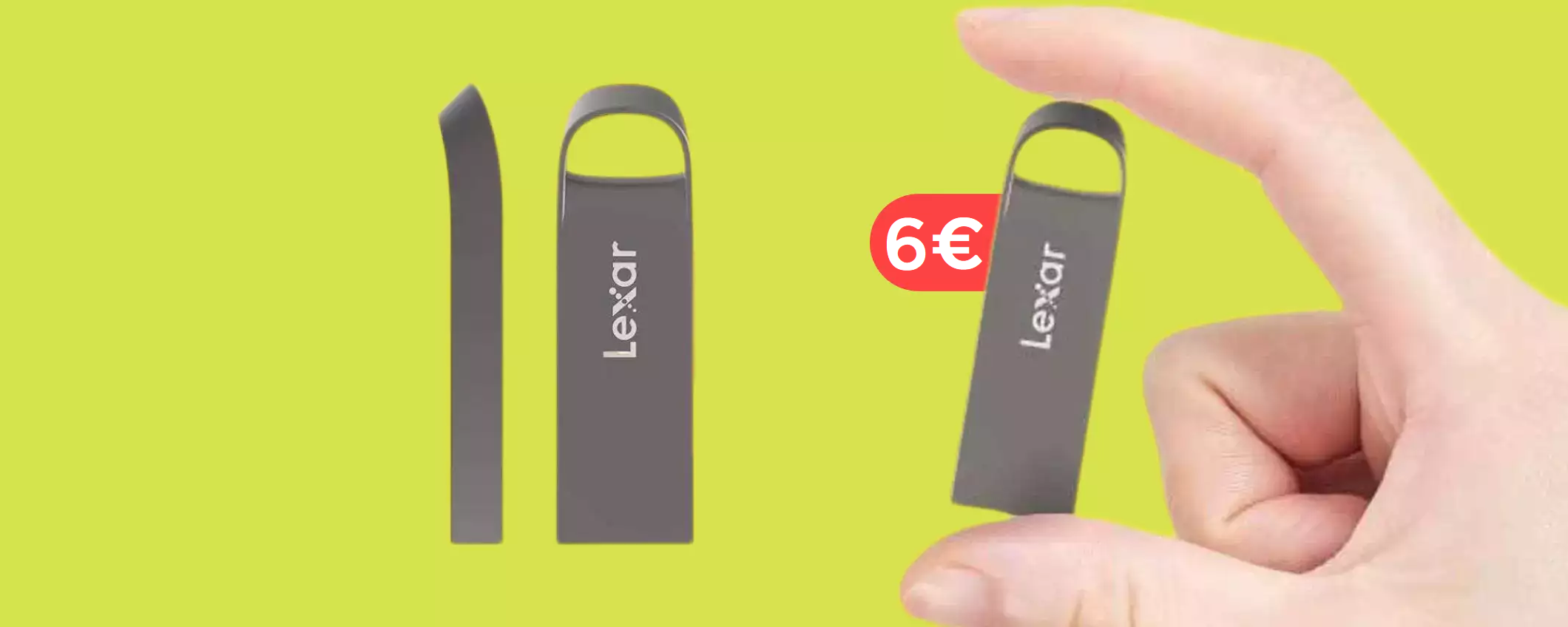 Chiavetta USB 64GB Lexar: non troverai di meglio ad un simile prezzo (6€)