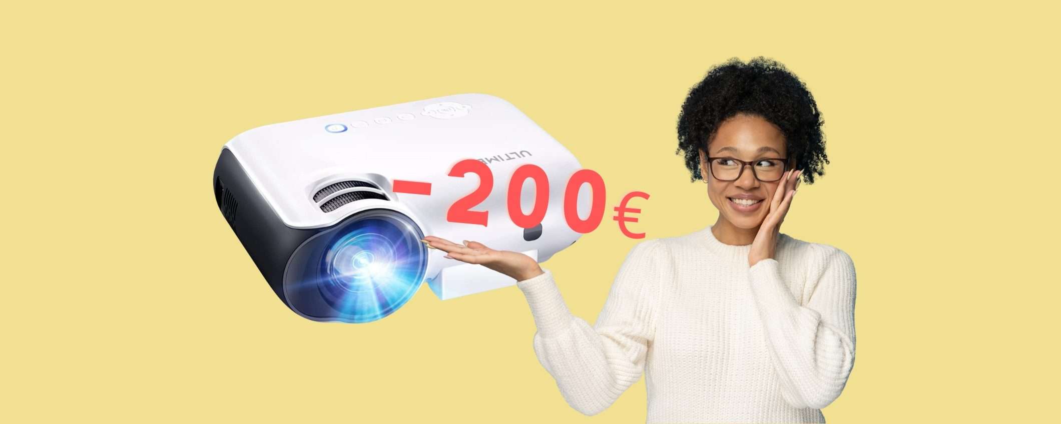 Il cinema a casa con questo proiettore FHD in SUPER SCONTO (-200€)