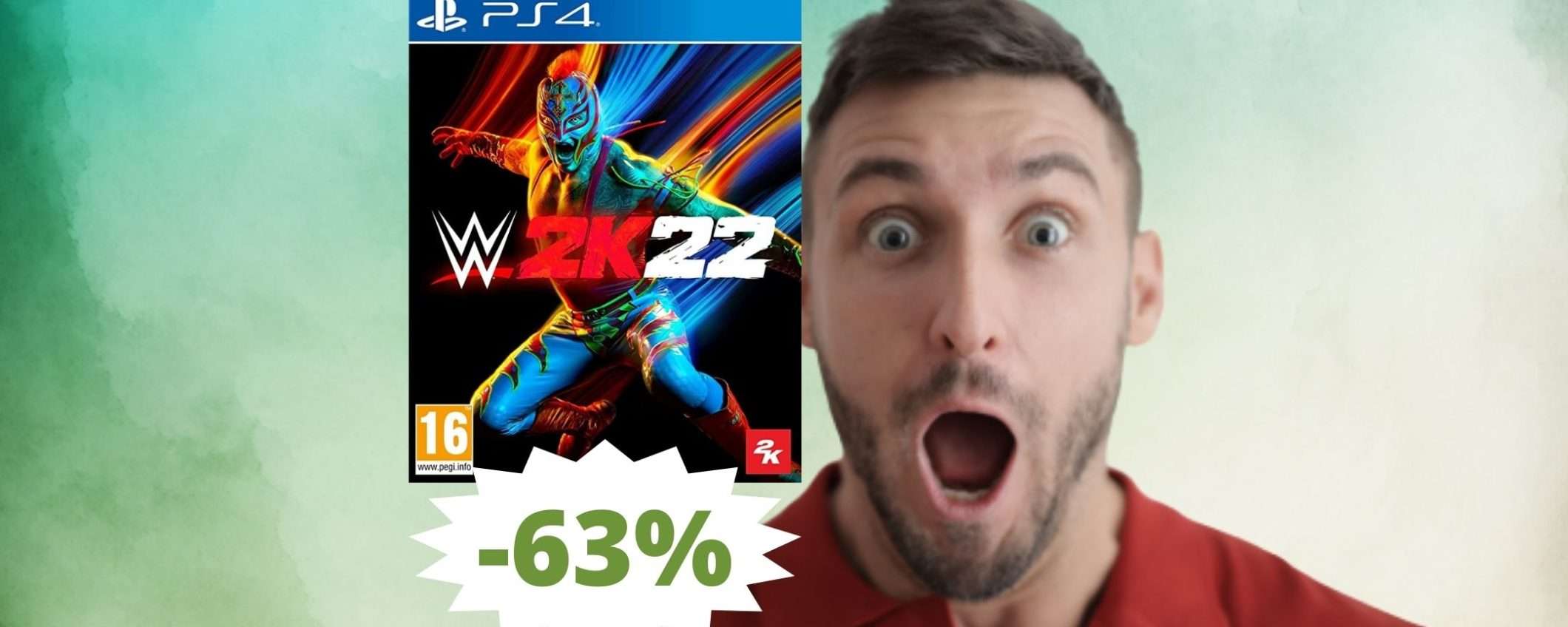 WWE 2K22 PS4: sconto FOLLE del 65% su Amazon