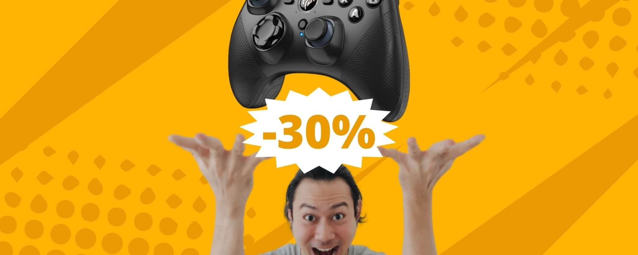 Controller da gaming per PC: il più venduto su Amazon in sconto del 30%