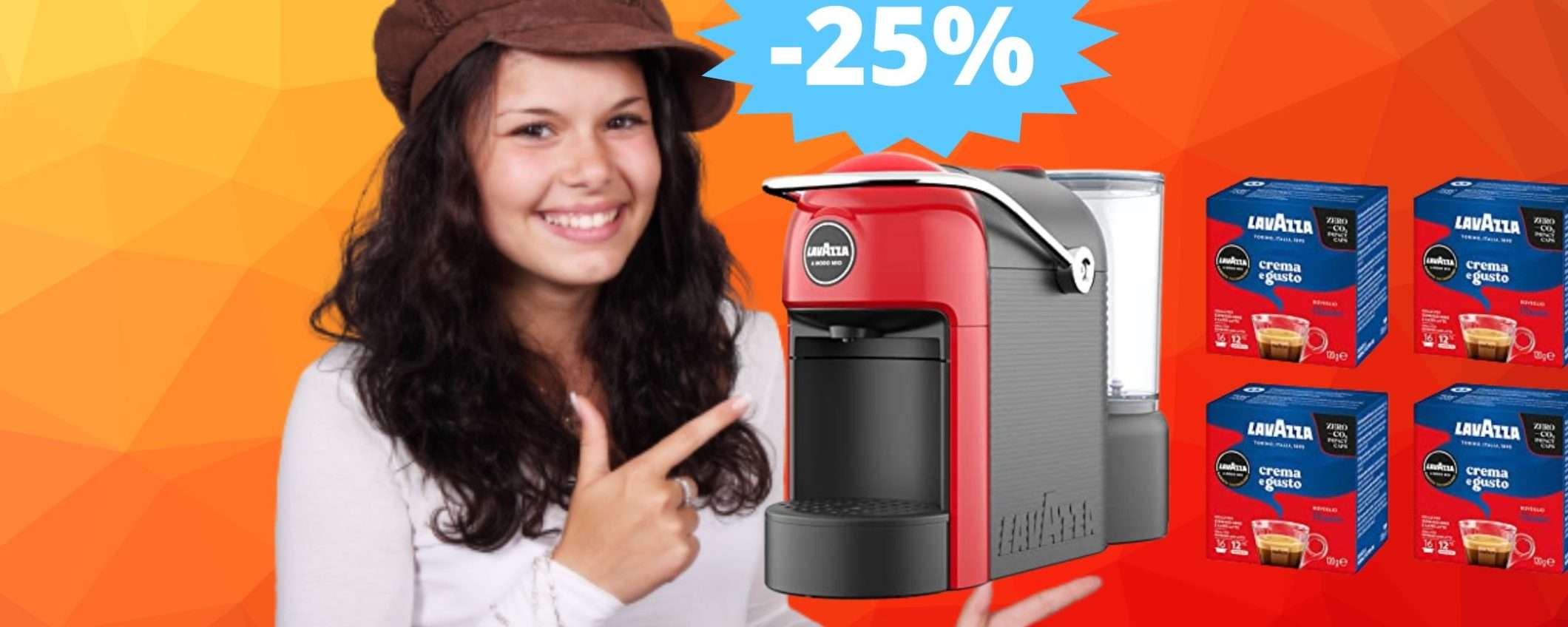 Lavazza A Modo Mio Jolie: sconto del 30%, più 64 capsule in omaggio