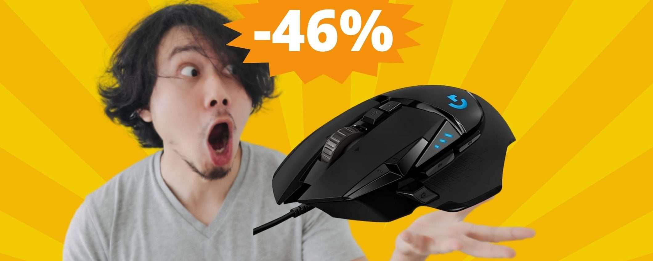 Logitech G502 HERO: mouse da gaming con prezzo BOMBA