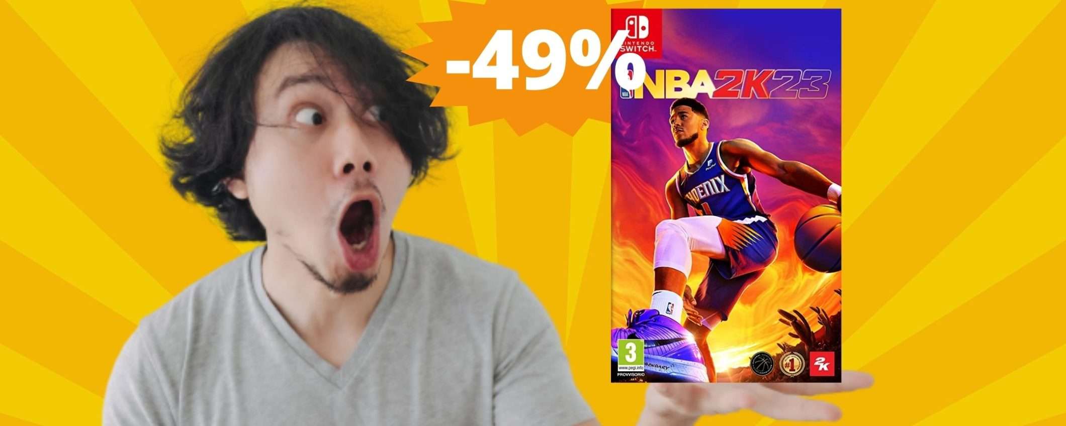 NBA 2K23: il gioco per Nintendo Switch, oggi al metà prezzo