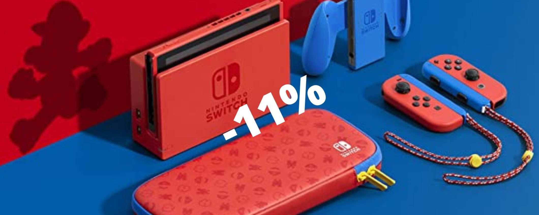 Nintendo Switch: l'edizione speciale Mario finalmente in sconto