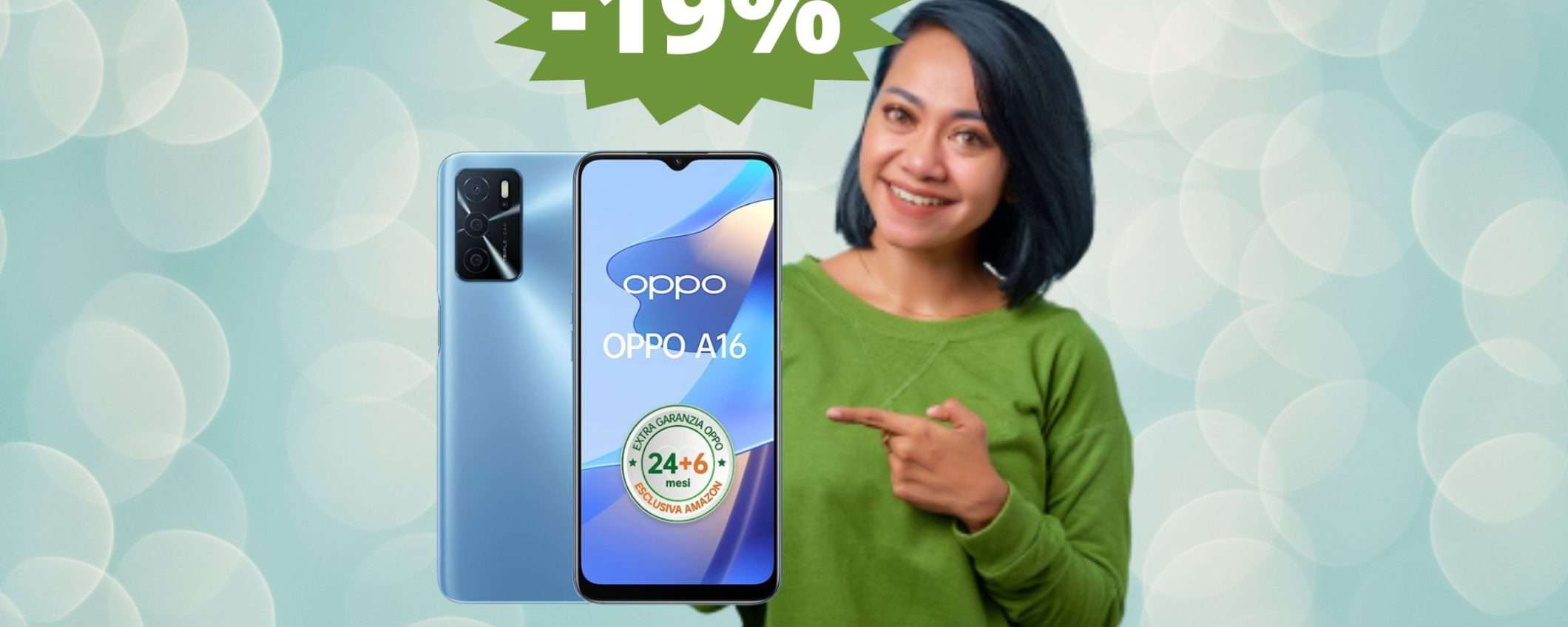 Oppo A16: uno smartphone affidabile senza pretese (-19%)