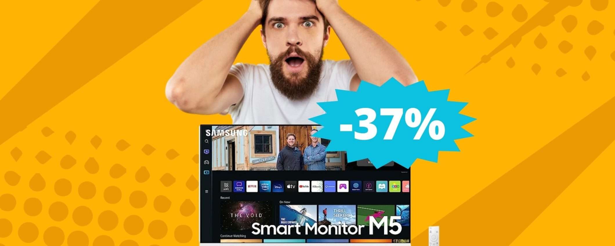 Samsung Smart Monitor M5: super sconto su Amazon