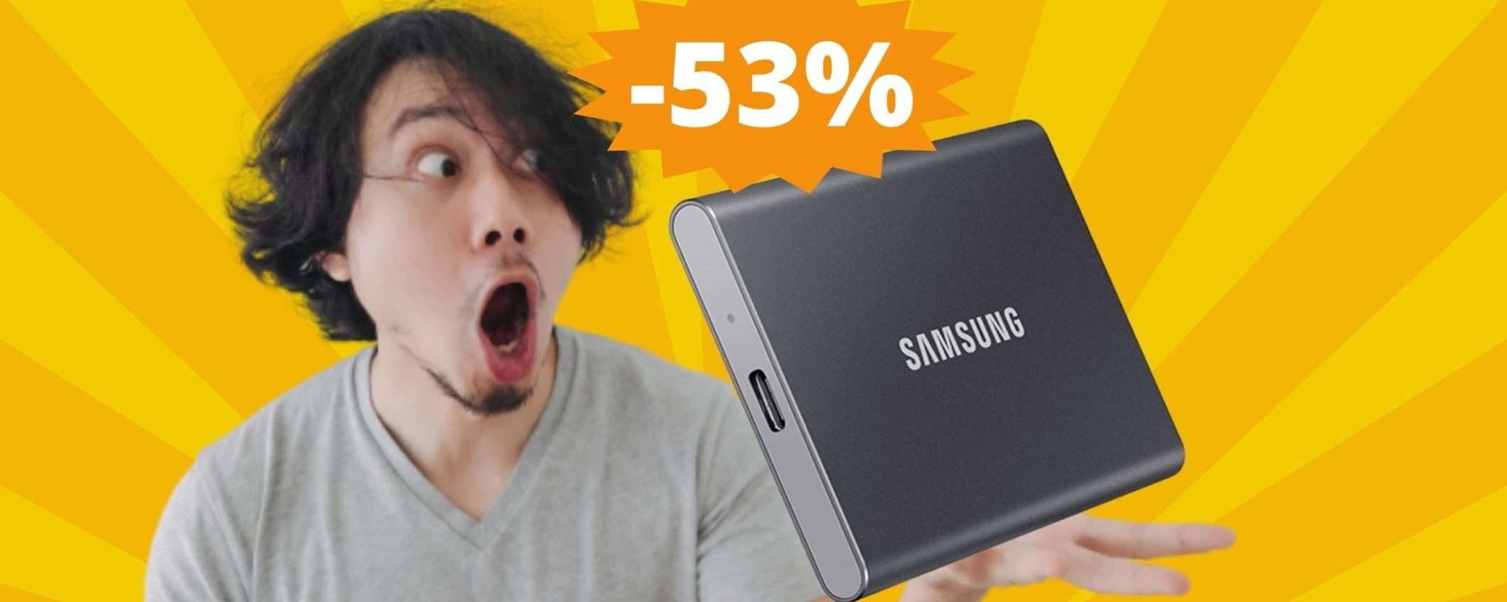 SSD Samsung T7 2TB: velocità e qualità ad un prezzo ridicolo