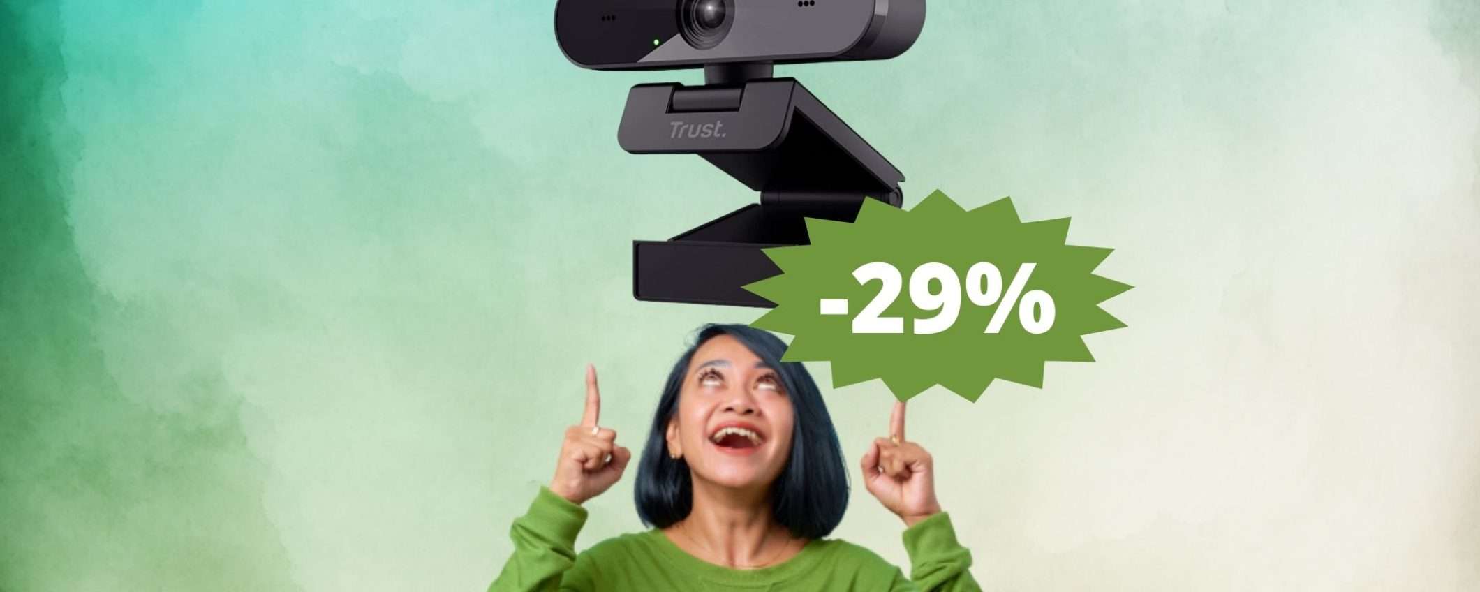 Trust Taxon 2K: webcam di alta qualità in super sconto su Amazon