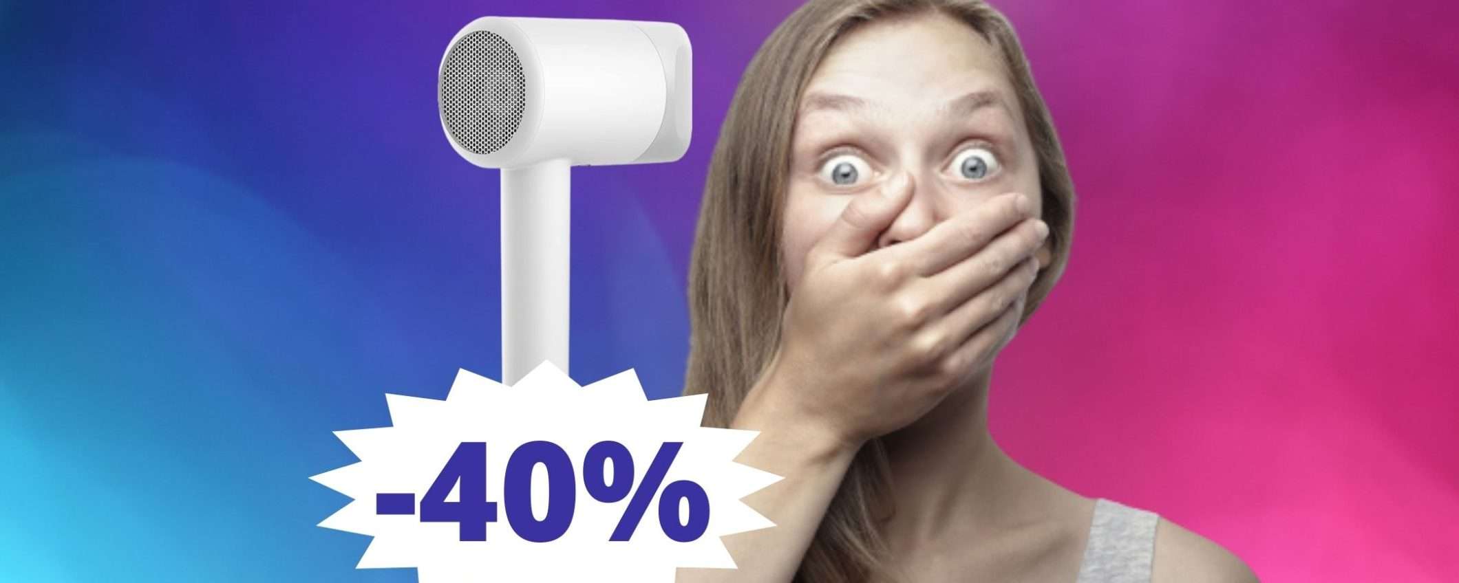 Xiaomi Ionic Hair Dryer: asciugacapelli potente e compatto, in mega sconto