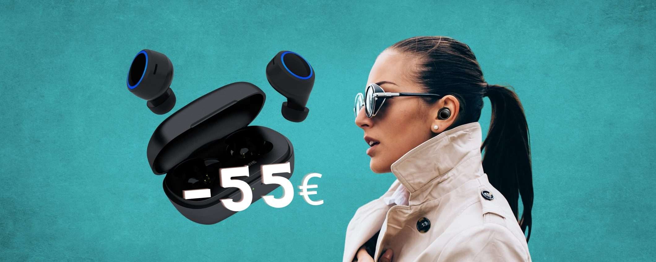 Creative: gli auricolari wireless in SCONTO di 55€ con il COUPON