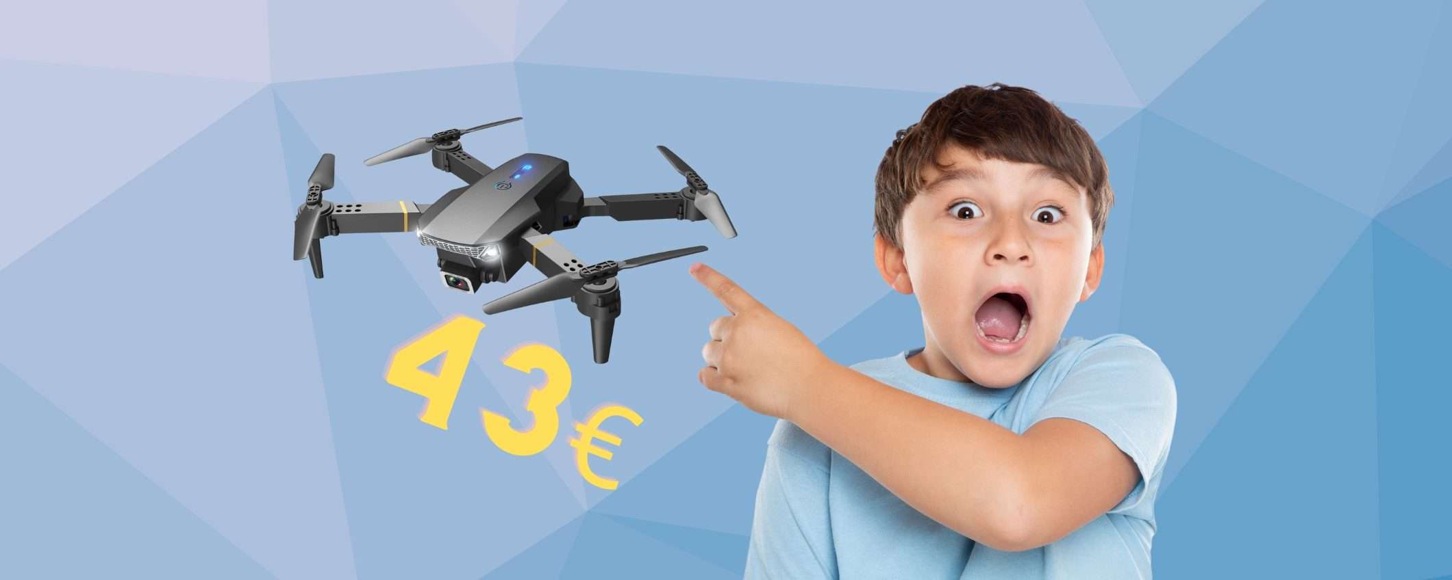 Drone con telecamera in HD, FACILE da usare e DIVERTENTE (43€)