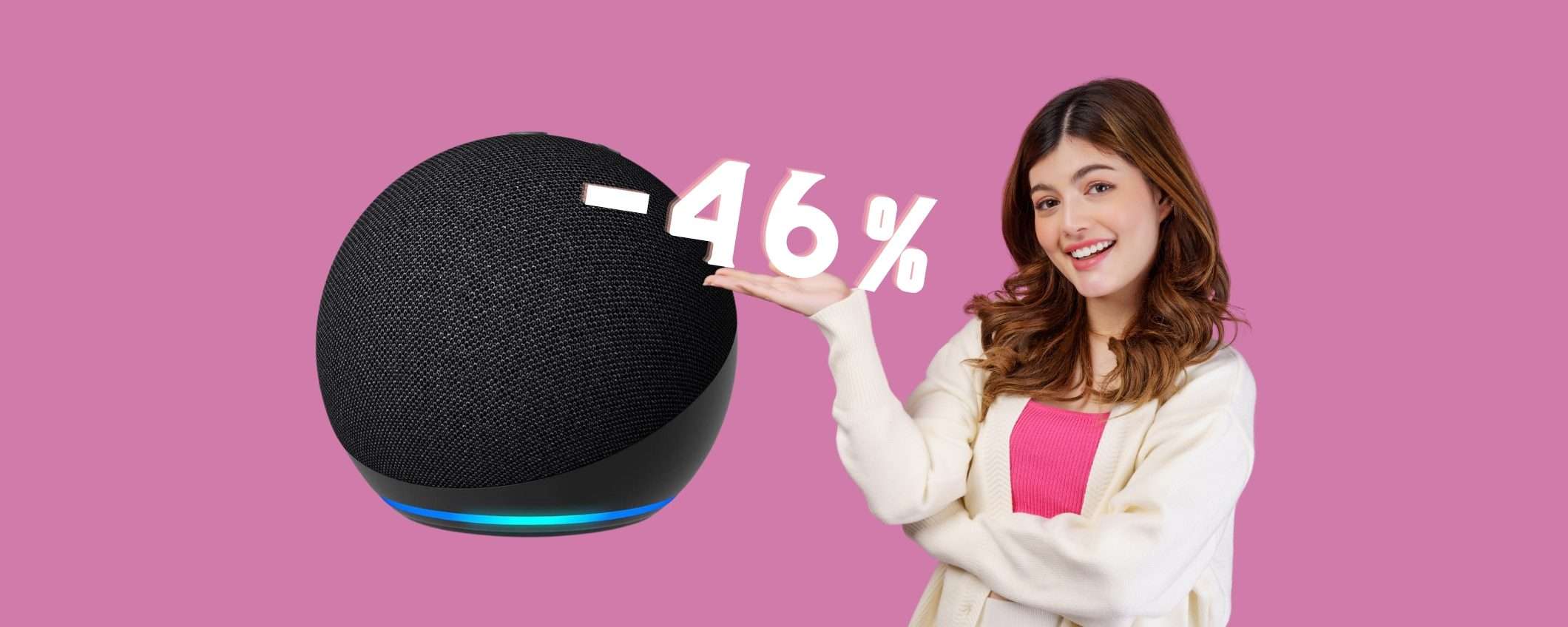 Echo Dot (5ª generazione) in SUPER SCONTO del 46%, ora a 34,99€