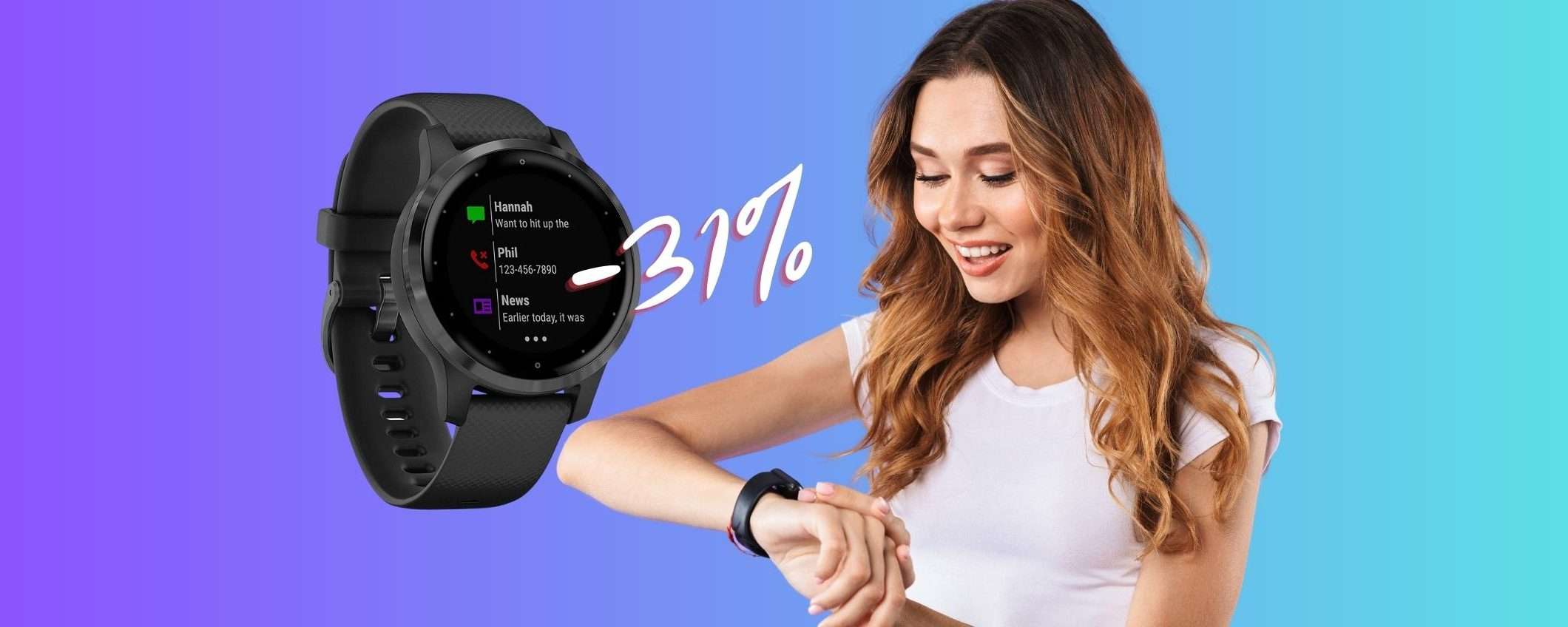 Garmin Vivoactive 4S: prezzo da CAPOGIRO su Amazon (-31%)