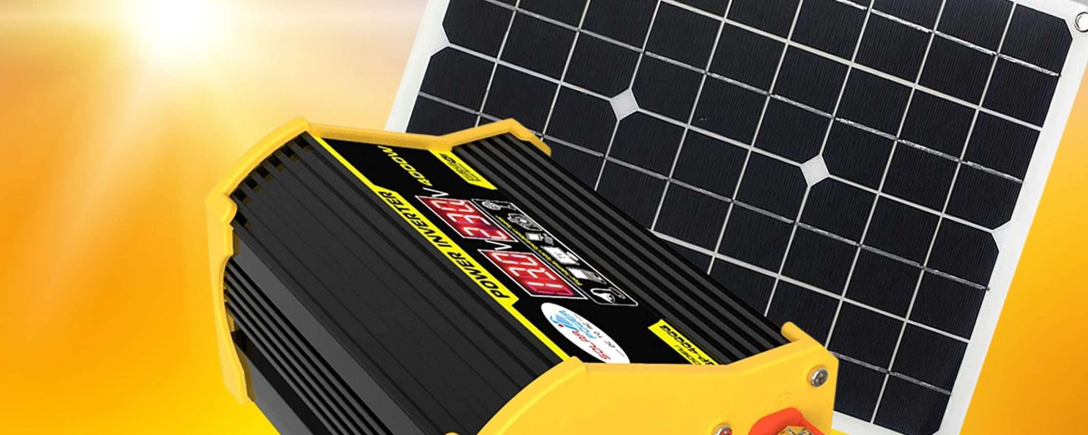 Kit fotovoltaico con inverter 4000W, prese Schuko e USB: prezzo SHOCK (127€)