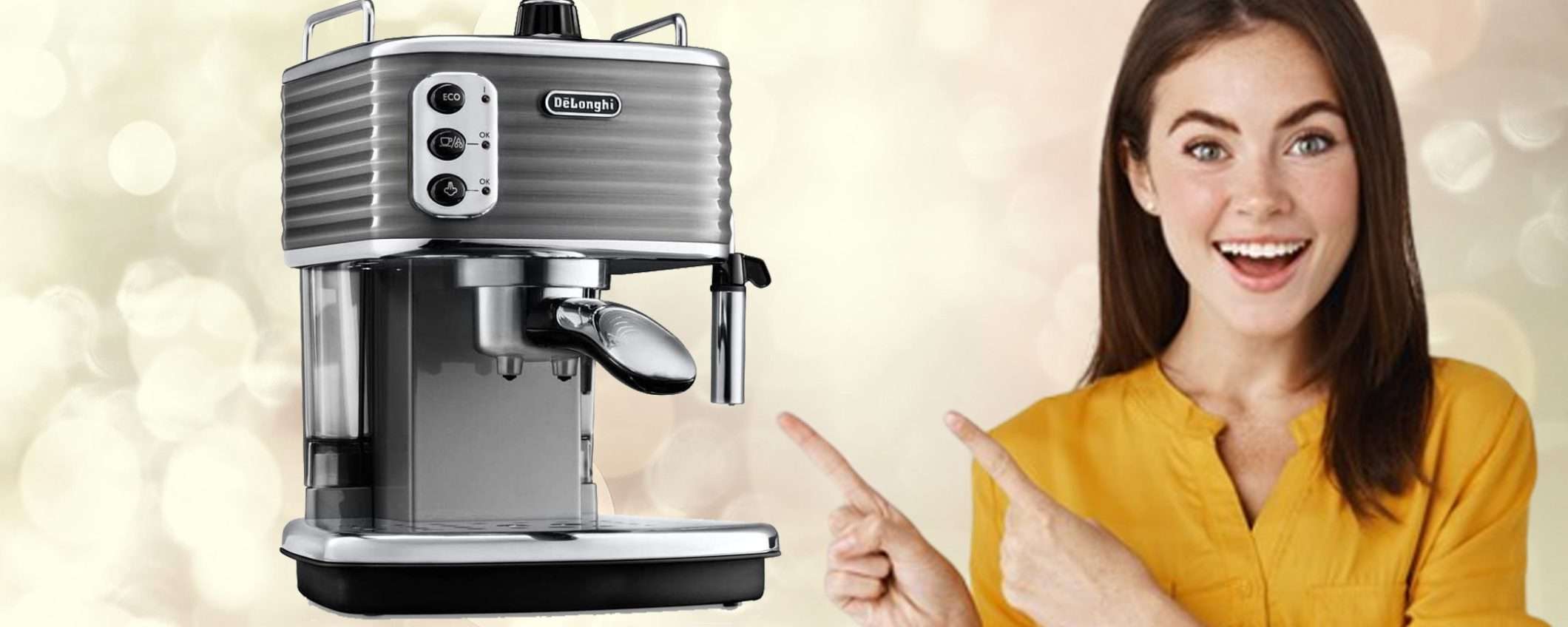 Macchina per caffè e cappuccino De' Longhi: sconto TOP su Amazon