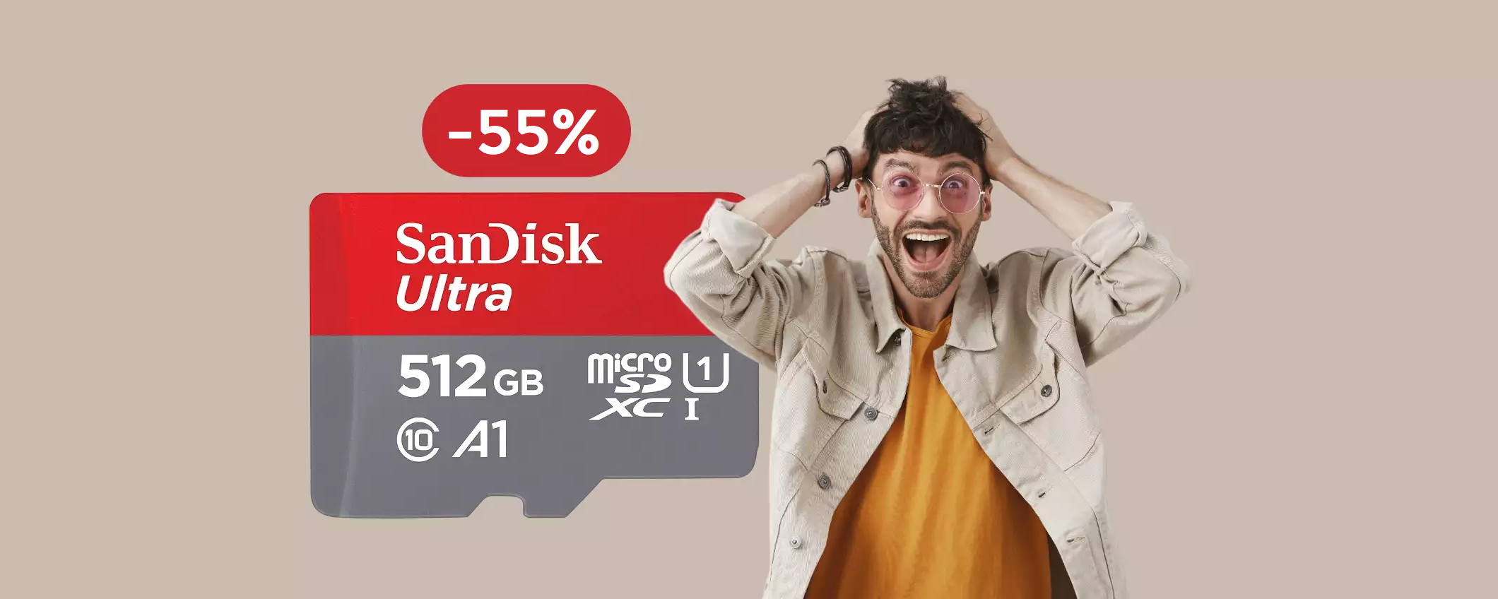 MicroSD SanDisk 512GB a meno di metà prezzo: la MIGLIORE a 51€