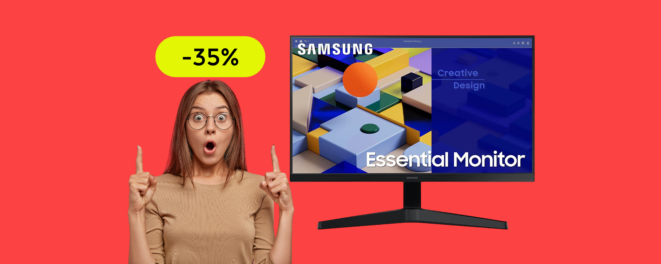 Monitor Samsung 27 pollici FullHD: l'AFFARE del momento a soli 149€