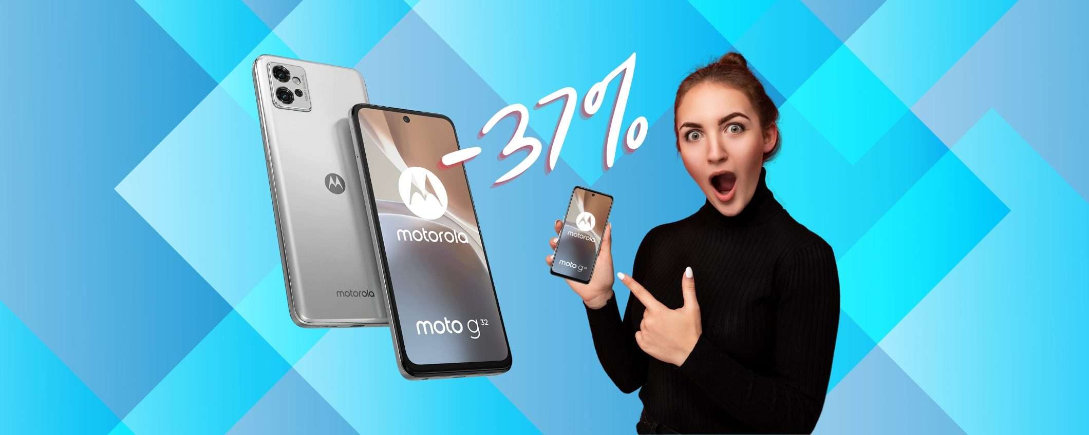 Motorola moto g32 a PREZZO SBRICIOLATO su Amazon (-37%)