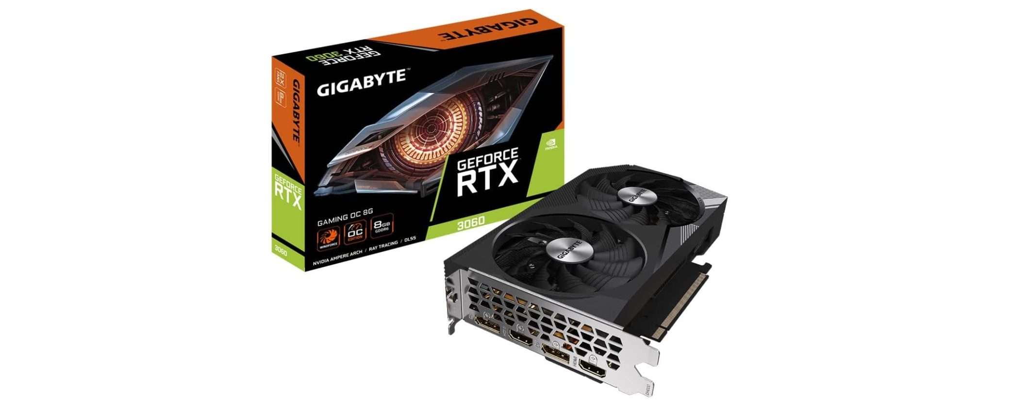 NVIDIA RTX 3060: nuovo MINIMO STORICO su Amazon, il prezzo scende a 319€