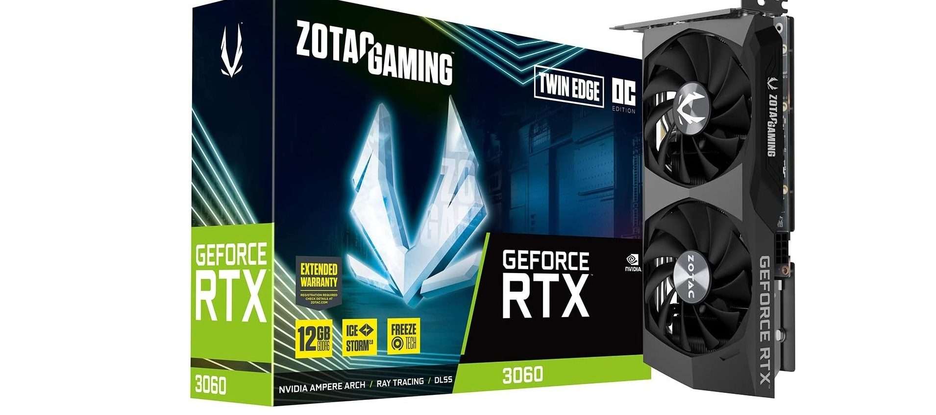 NVIDIA RTX 3060 12 GB in sconto su Amazon: solo 364€ per la ZOTAC Twin Edge