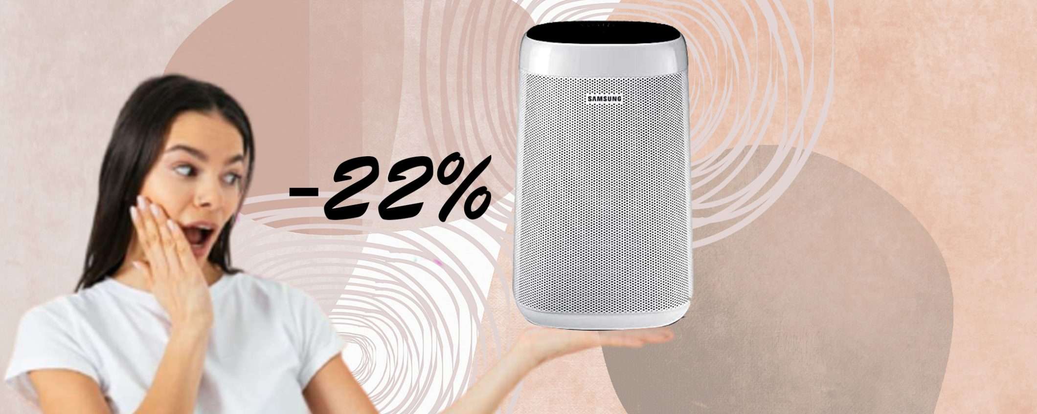 Purificatore d'aria Samsung: IMPERDIBILE a questo prezzo (-22%)