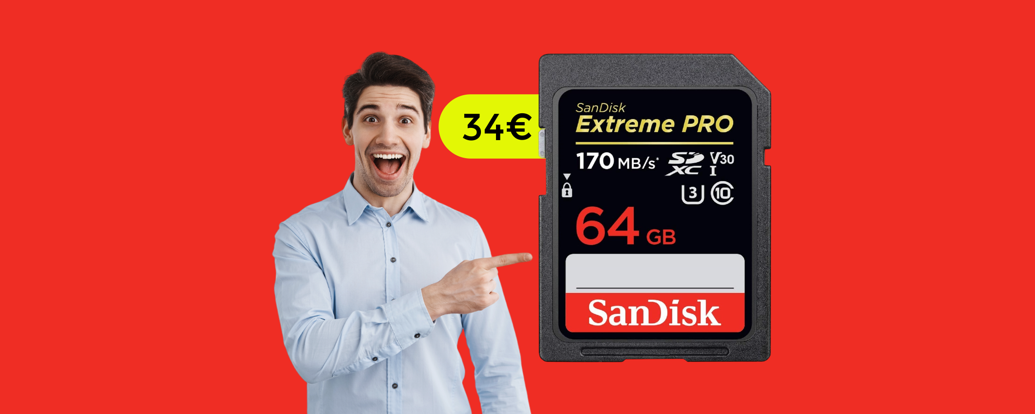 Scheda SD 64GB: un vero AFFARE grazie allo SCONTO Amazon (34€)