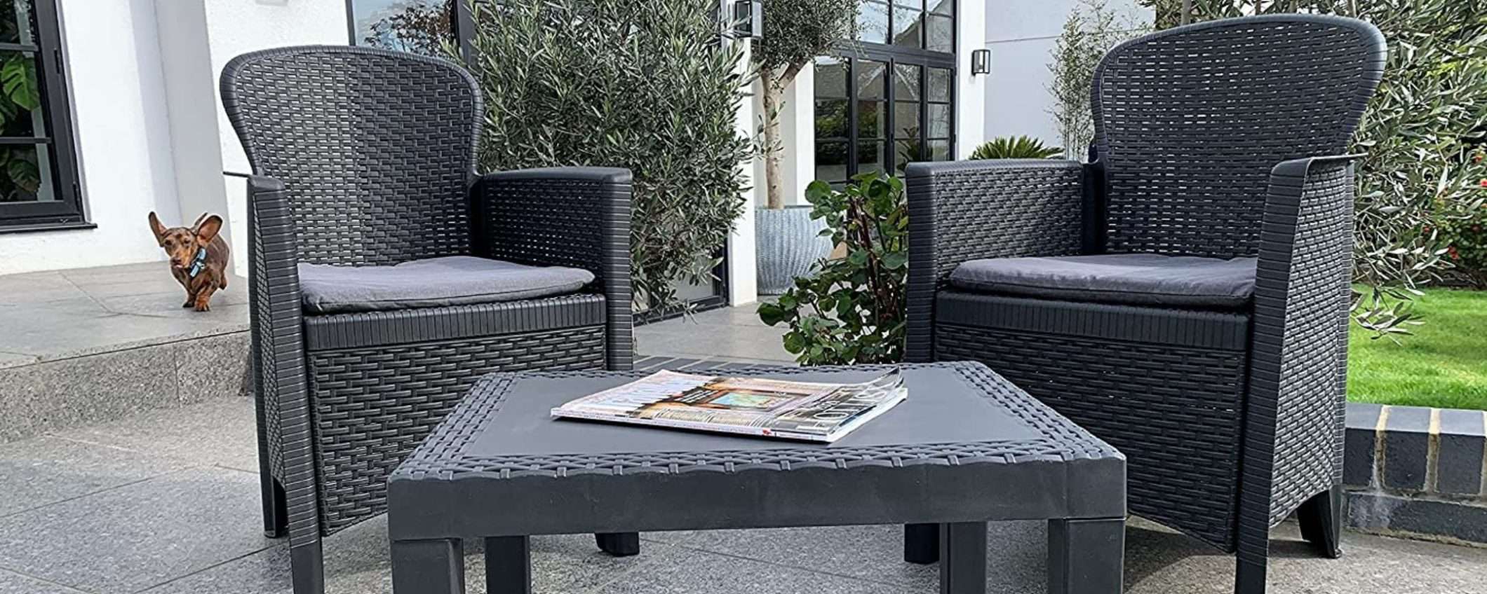 Amazon è IMPAZZITA: set poltrone e tavolino da giardino a 80€, pochi pezzi