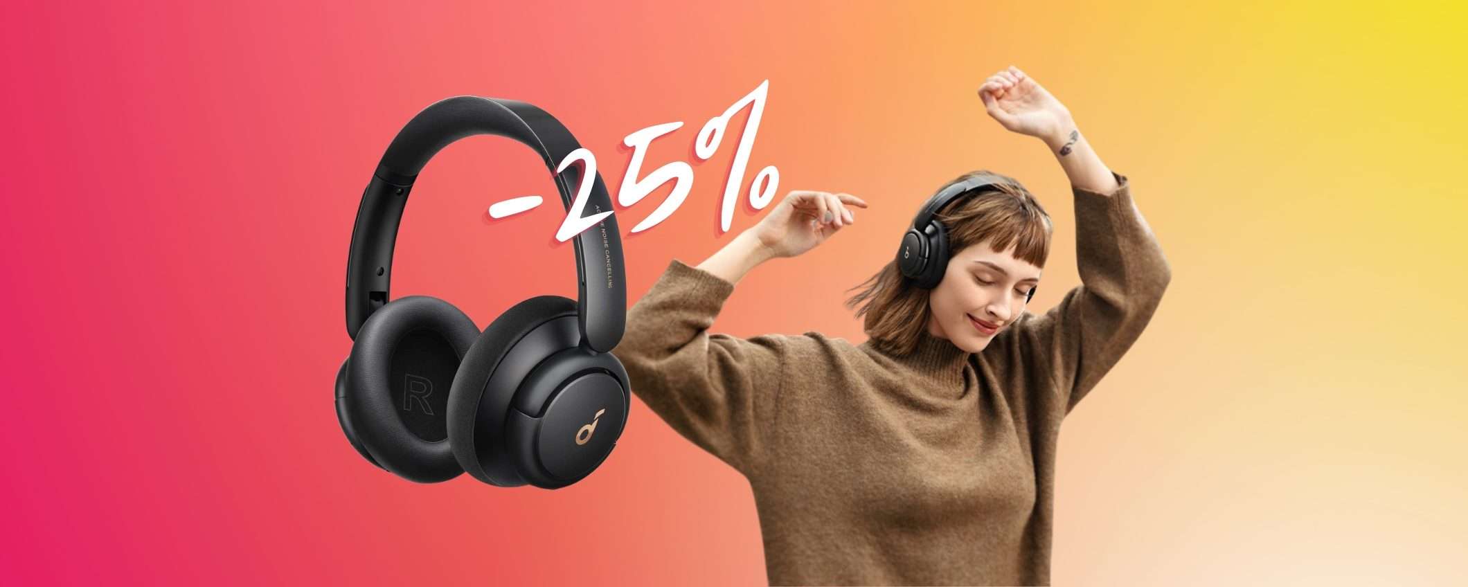 Soundcore: le cuffie wireless con 40h di suono a prezzo BOMBA (-25%)