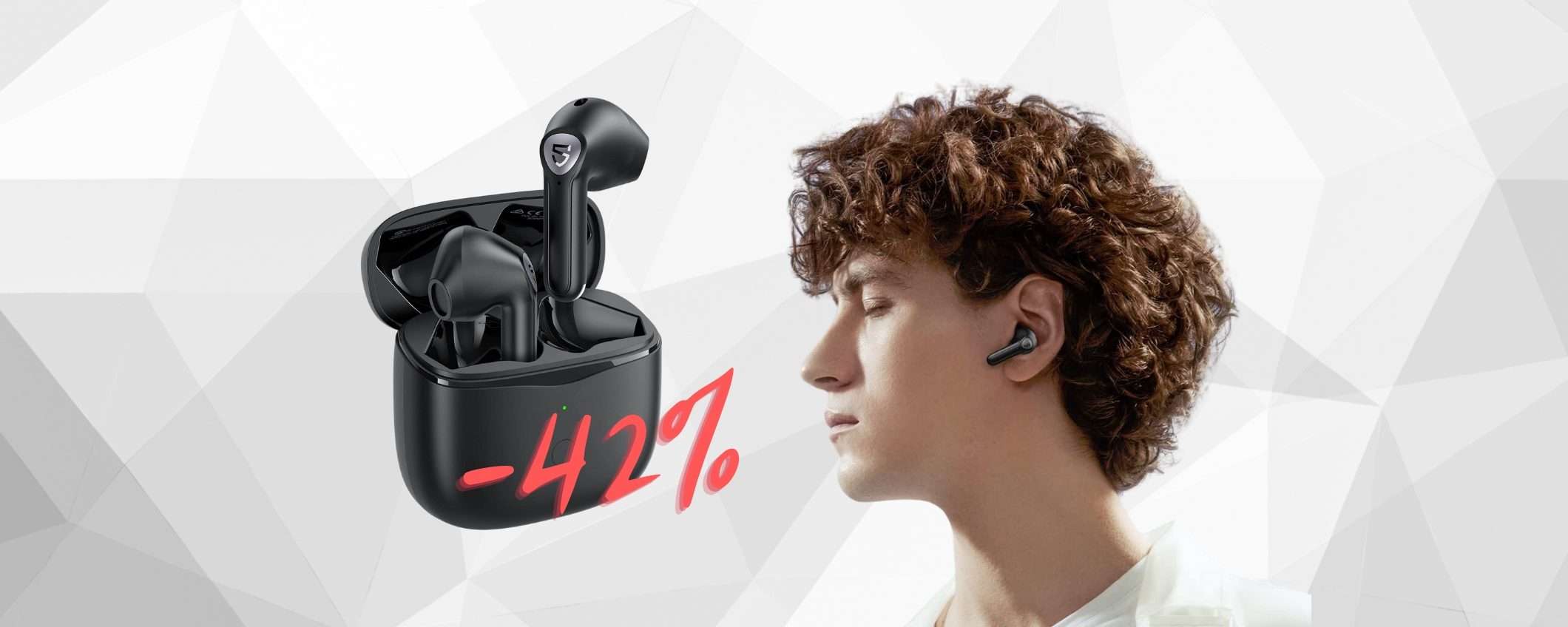 SoundPEATS Air3: auricolari wireless con cancellazione del rumore al 42%