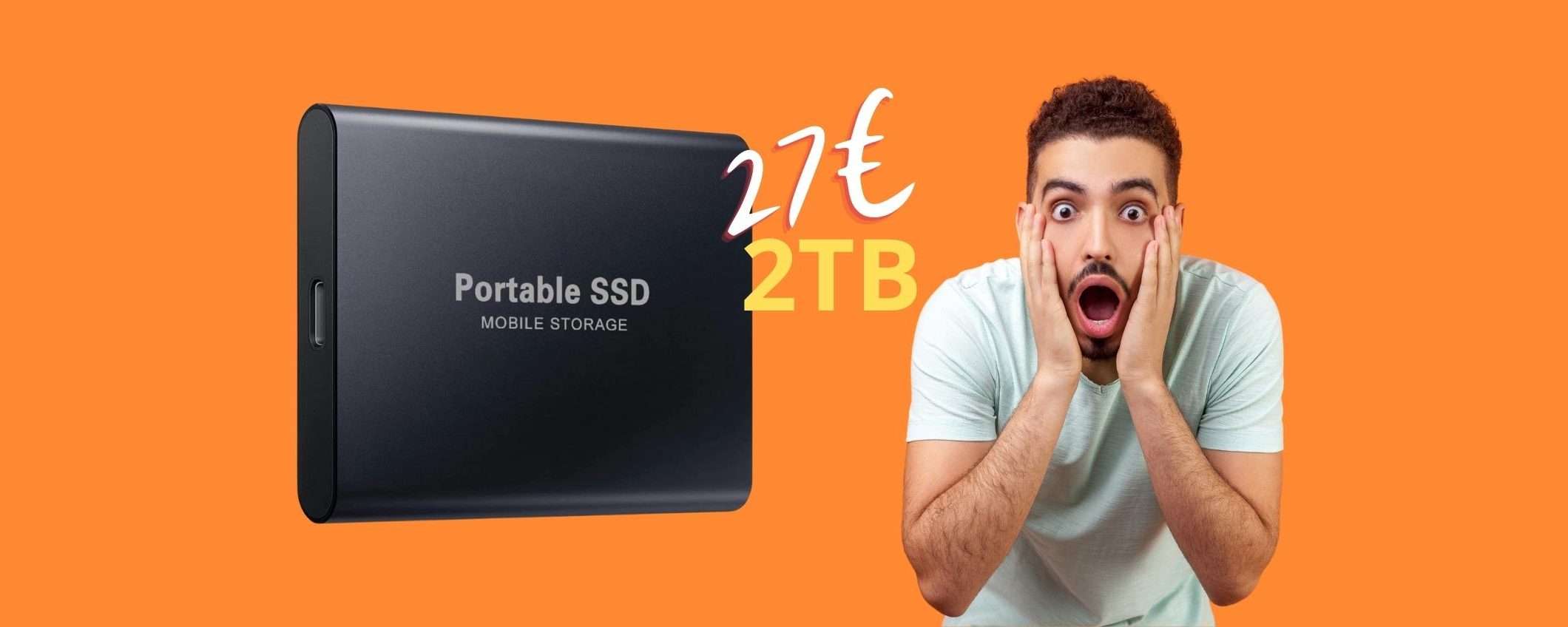 SSD da 2TB a 27€ è una cosa da NON CREDERE, solo su Amazon