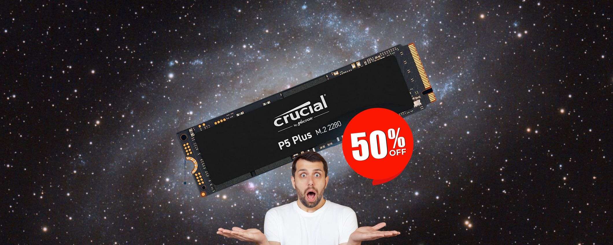 Crucial: 2TB di SSD a un prezzo RIDICOLO su Amazon