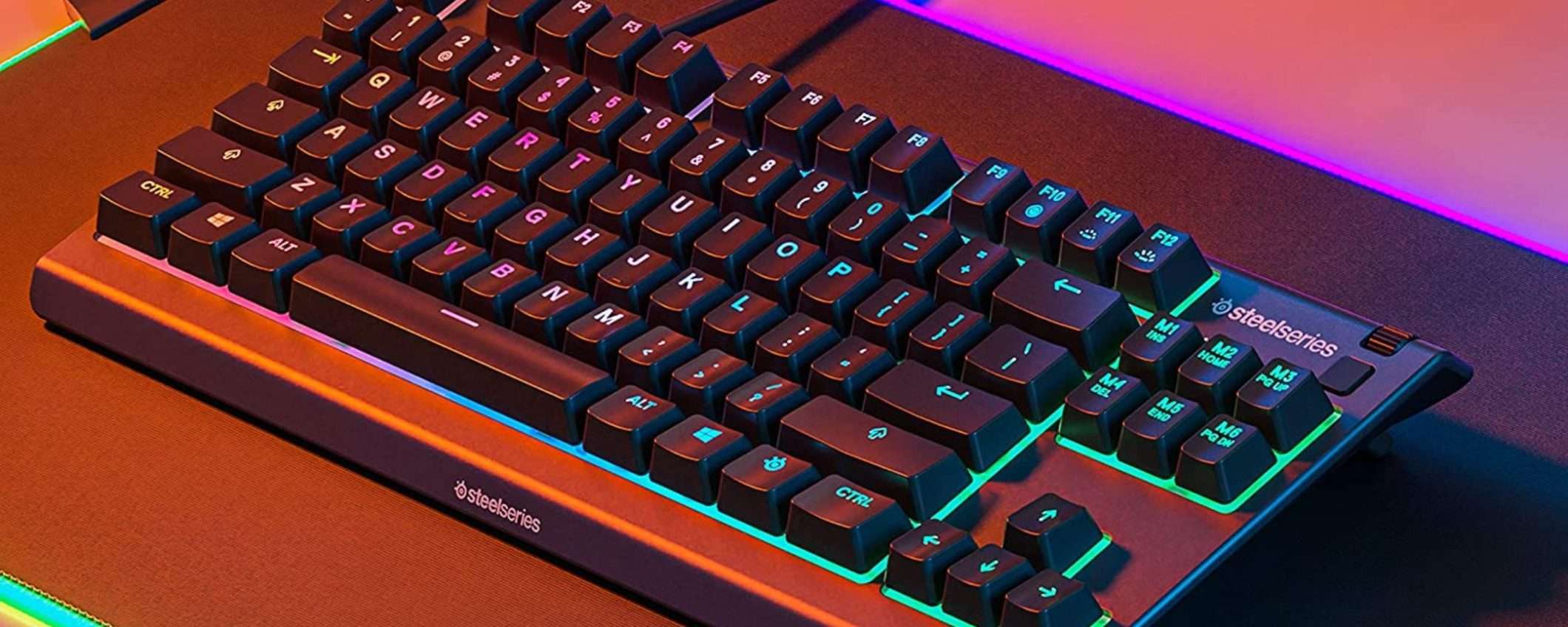 SteelSeries Apex 3 TKL, la tastiera PRO da GAMING sprofonda su Amazon