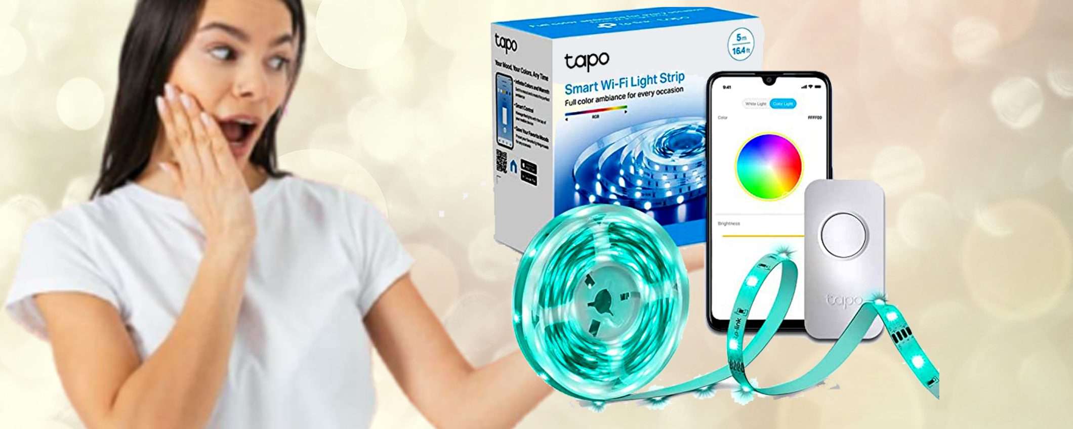 Striscia LED multicolore: imperdibile a questo prezzo su Amazon (-33%)