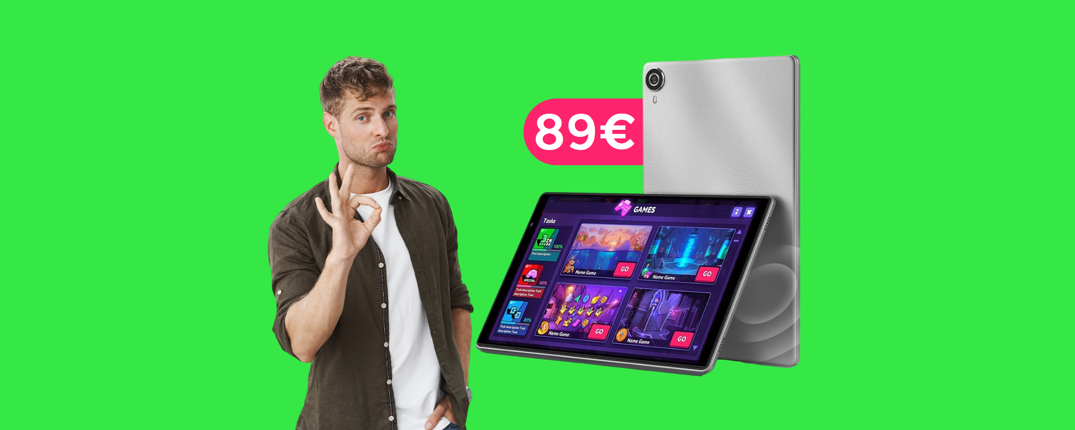 Tablet Android a soli 89€: completo, affidabile e con lunga autonomia