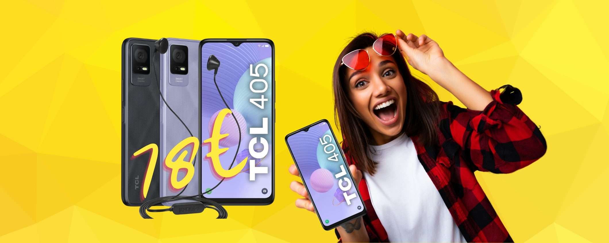 TCL 405: ecco uno smartphone SUPER ECONOMICO, solo 78€ ed è tuo