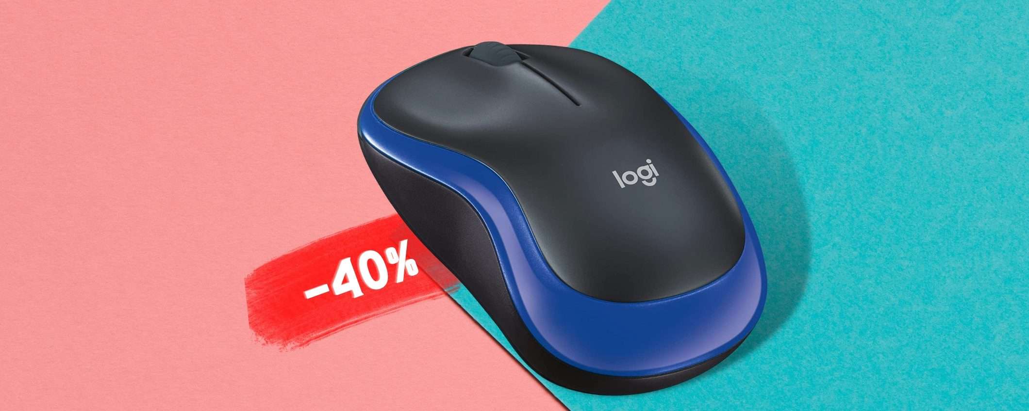 Mouse wireless con soli 11€, tutto merito di Logitech su Amazon