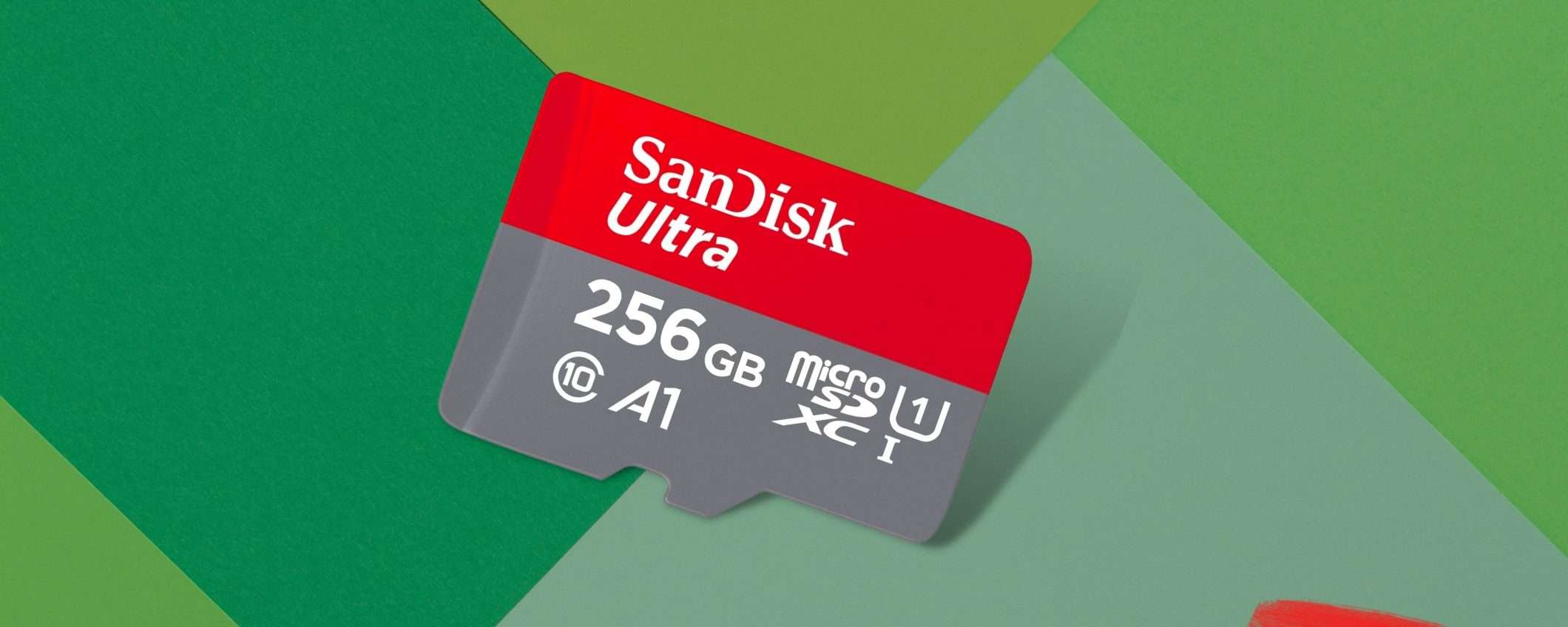 Espandi la memoria con la microSD SanDisk da 256 GB (-35%)