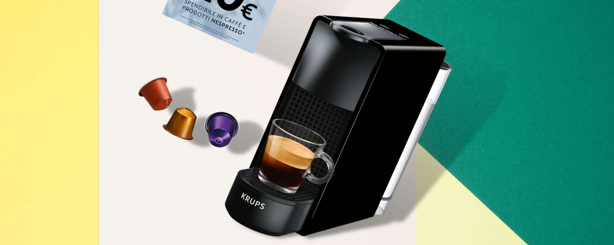 Nespresso Essenza MINI: caffè come al BAR ma in spazio ridotto (-31%)