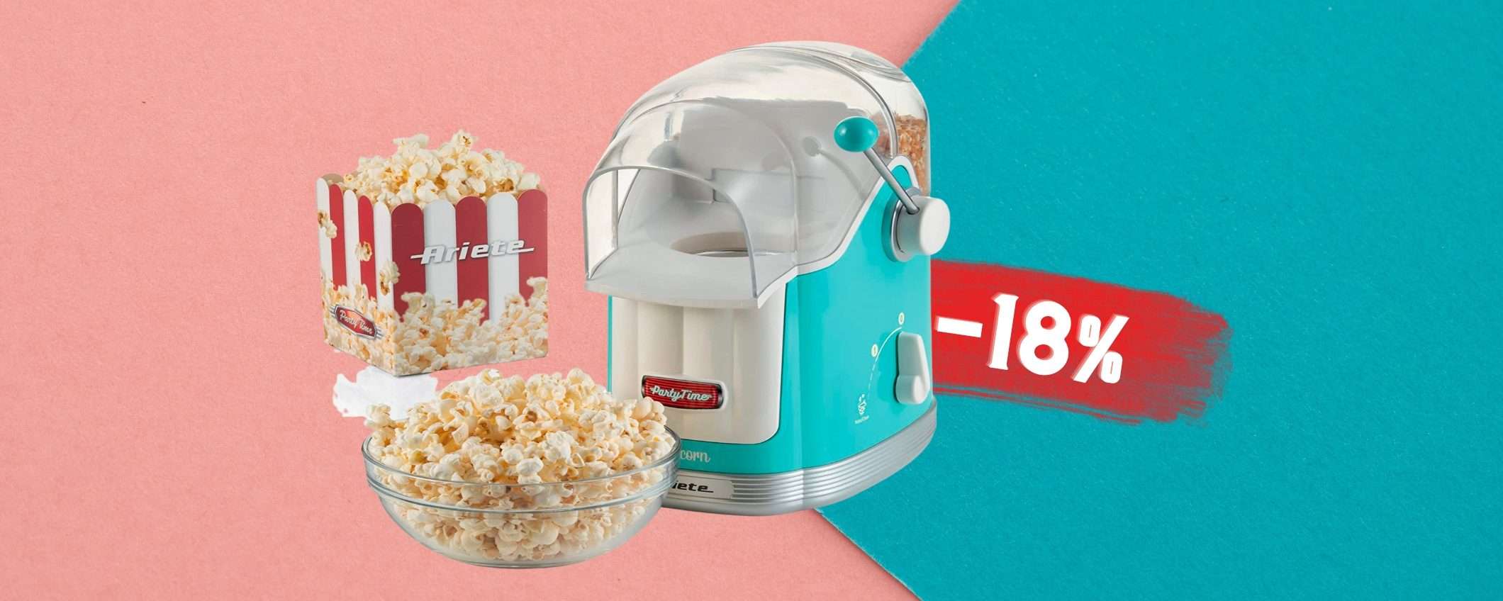 Pop Corn a tutte le ore: falli a casa con la macchinetta ARIETE