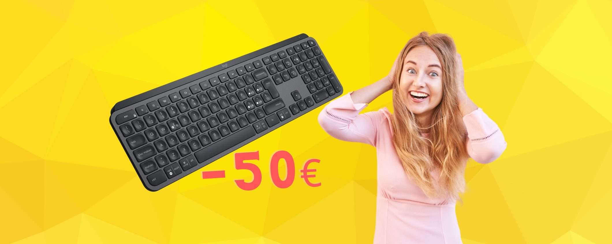 Torna in OFFERTA Logitech MX Keys, la tastiera wireless senza rivali