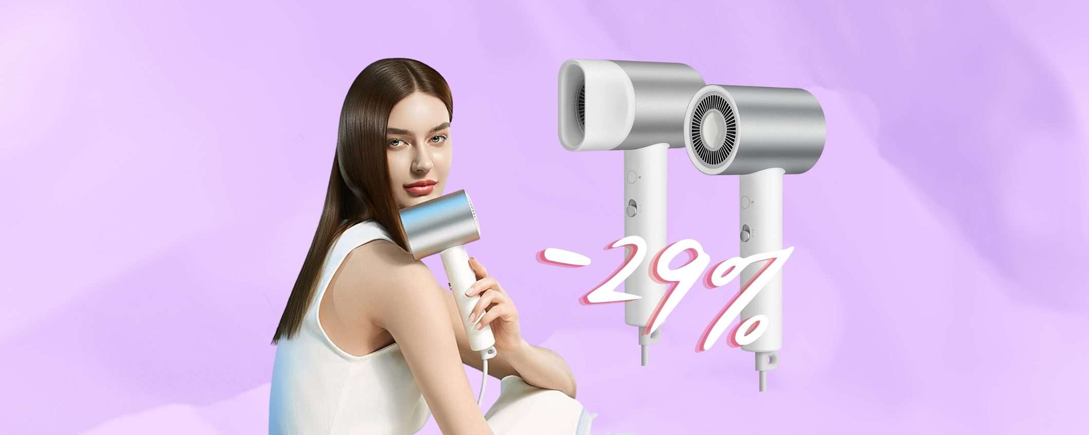 Xiaomi Water Ionic Hair Dryer H500: phon PAZZESCO al 29% in MENO