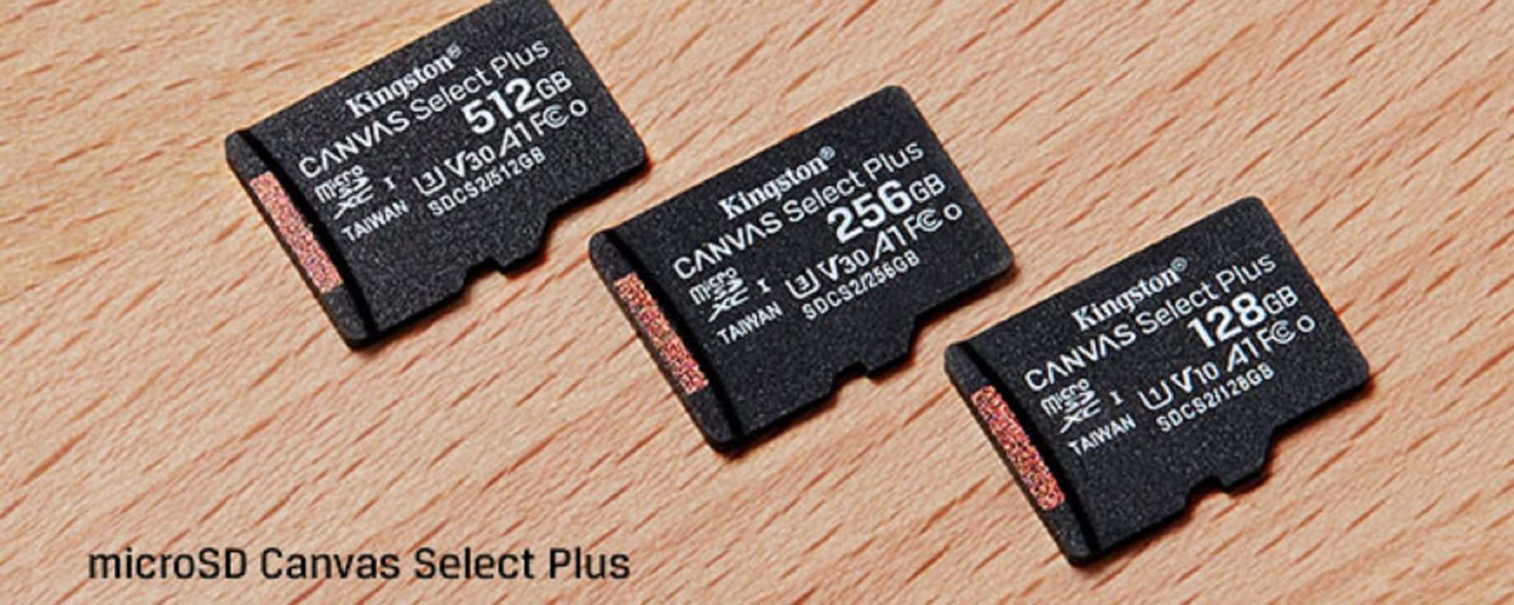 MicroSD Kingston da 128GB a soli 10€ su Amazon