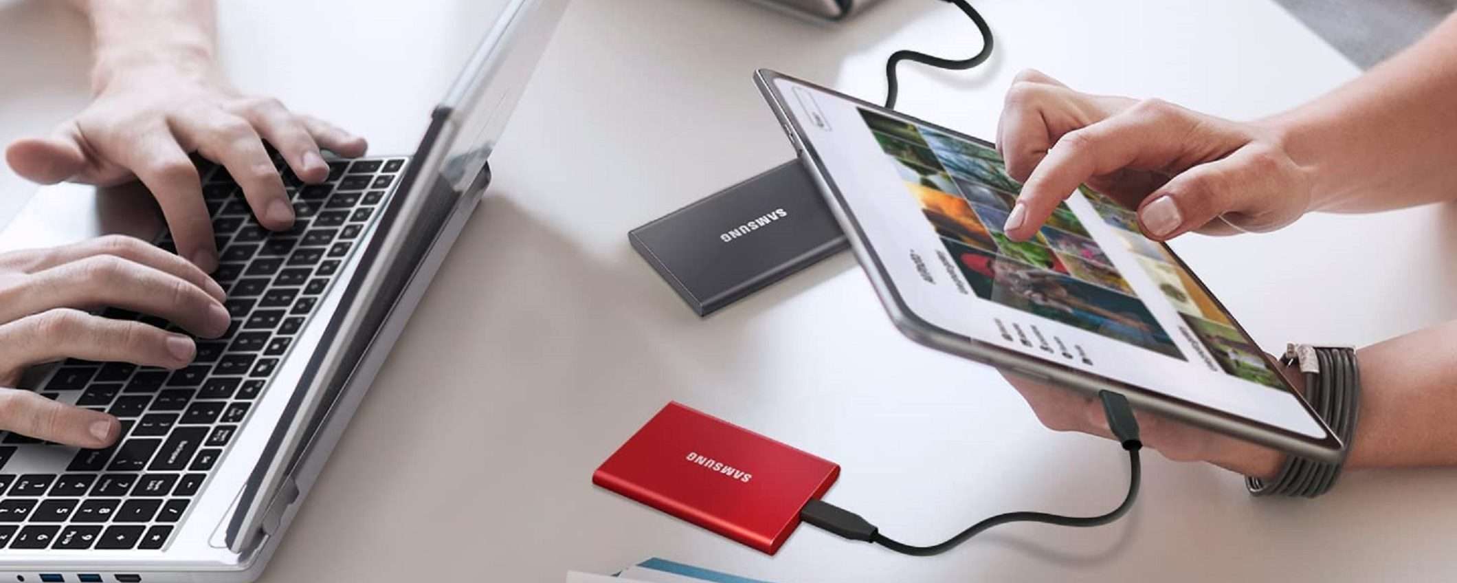 SSD esterno Samsung T7 da 500GB a soli 59€ su Amazon