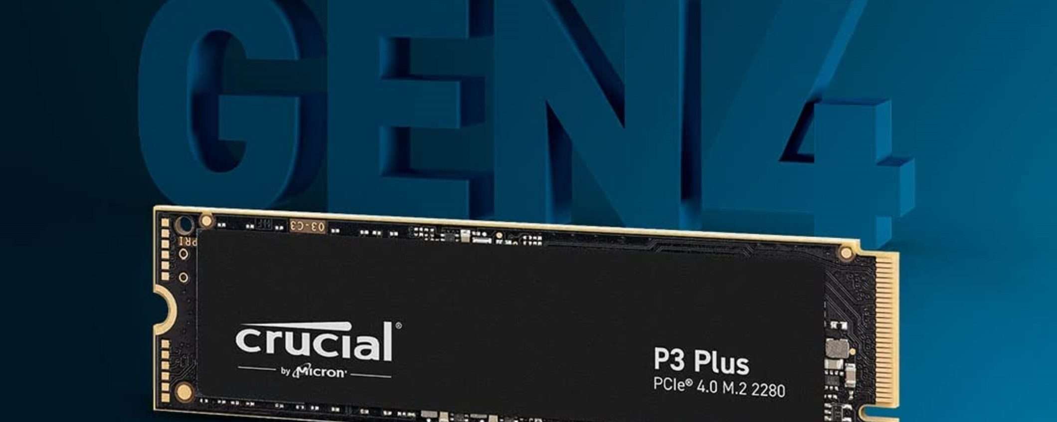 SSD Crucial P3 Plus 500GB a soli 42€? Tutto vero grazie alla promozione di Amazon