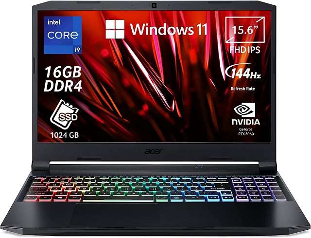 Acer Nitro 5 in offerta: risparmi 500€ sul potente laptop con RTX 3060, i7-11800H e 16GB di RAM