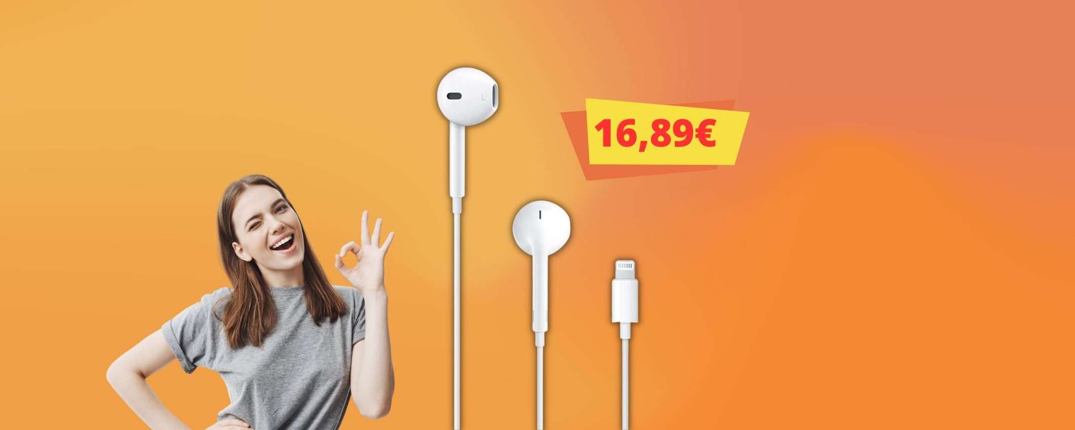 Auricolari Apple con filo ORIGINALI: il prezzo su Amazon è OK