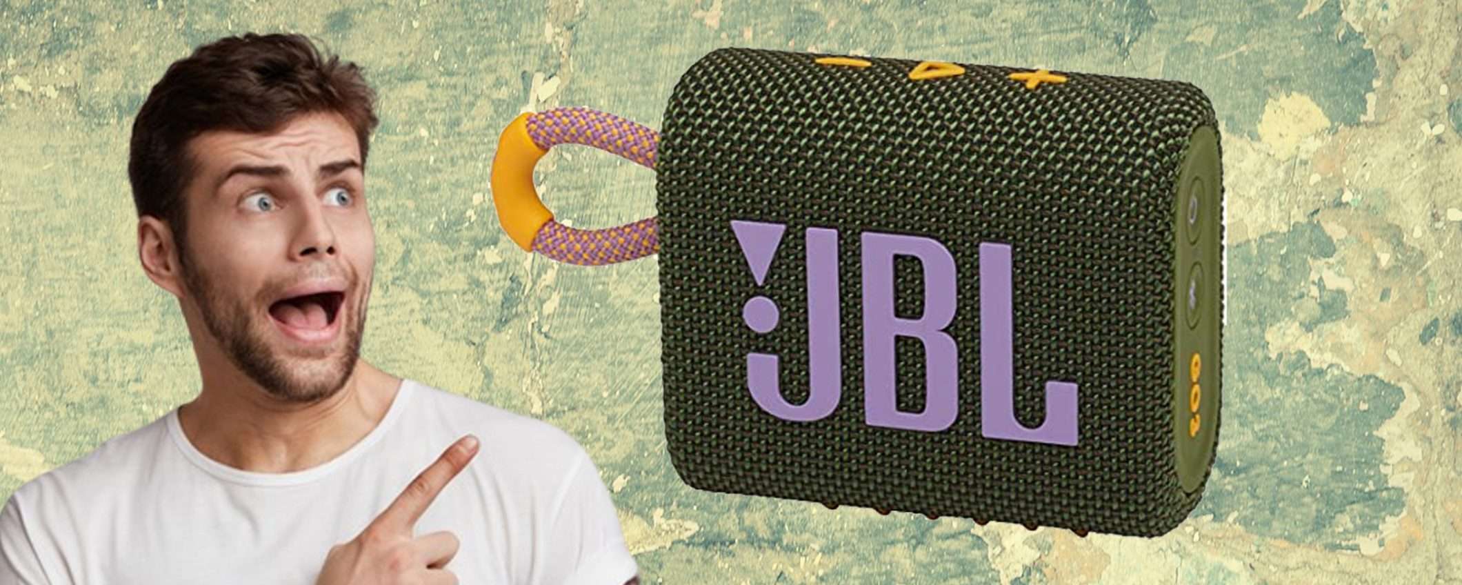 JBL GO 3 lo Speaker Bluetooth POTENTISSIMO anche nel prezzo (-36%)