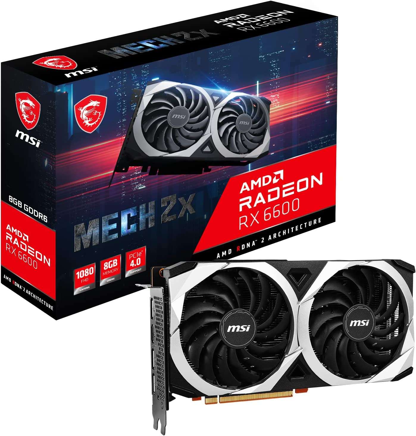 MSI Radeon RX 6600 Mech 2X