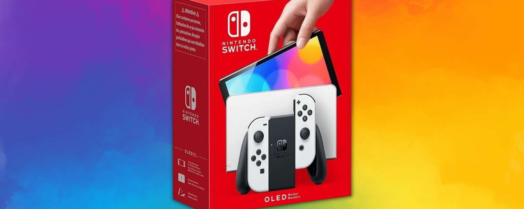 Nintendo Switch OLED bianca: ULTIMA OCCASIONE a 273 euro, solo per oggi