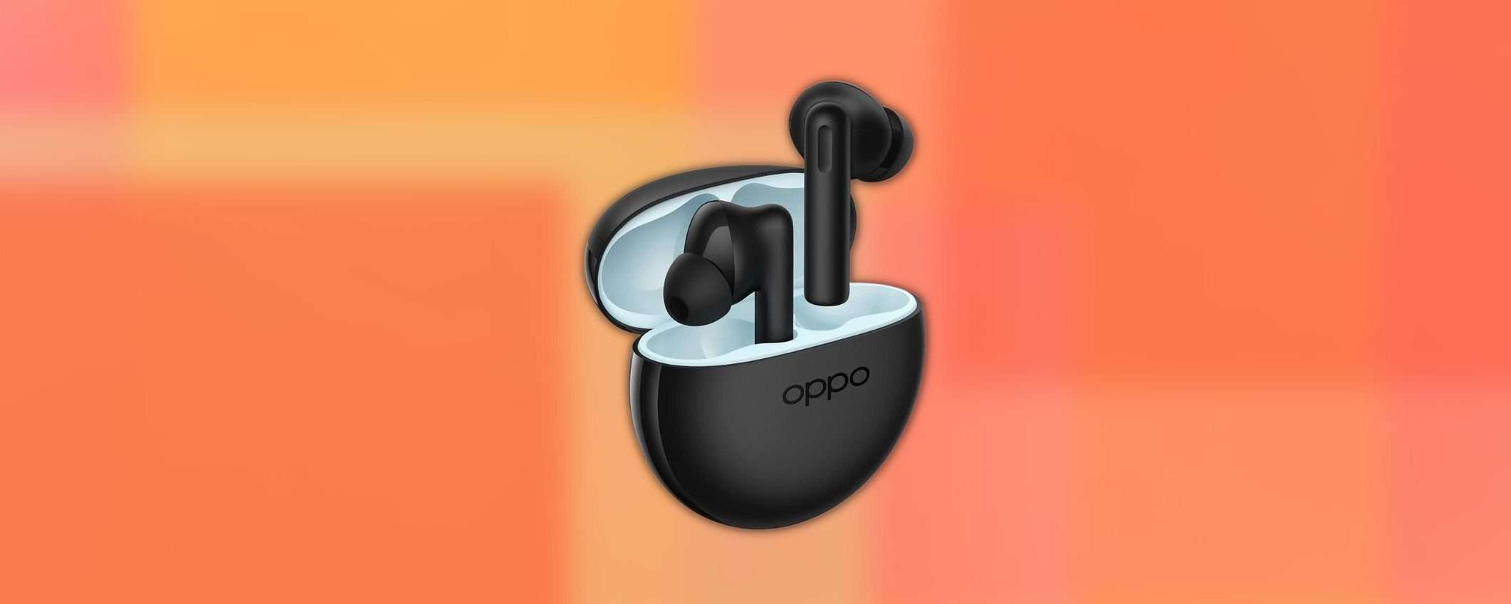 OPPO Enco Buds2, 28 ore di musica a metà prezzo (Amazon)